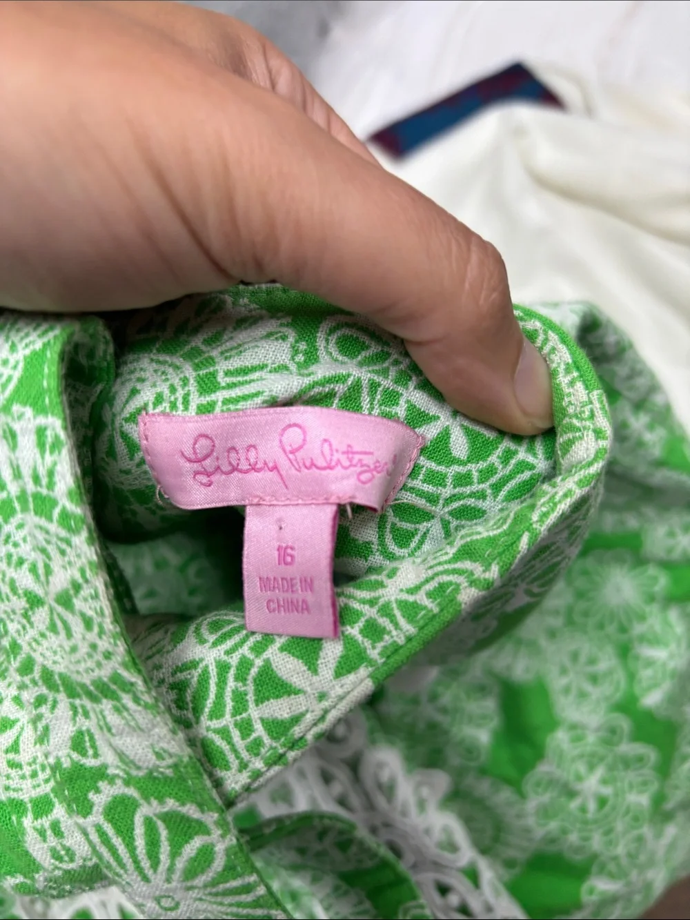 EUC//Lilly Pulitzer Green Girls Sophielia shift dress
